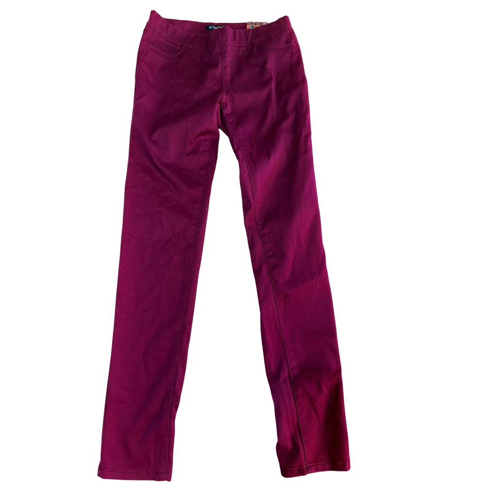 Tractor Womens Skinny Jeans Berry Purple Pull On Stretch Denim Pants Size 14 NEW